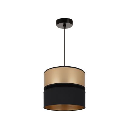 Brilagi - Lámpara colgante ROYAL 1xE27/15W/230V diá. 25 cm negro/dorado