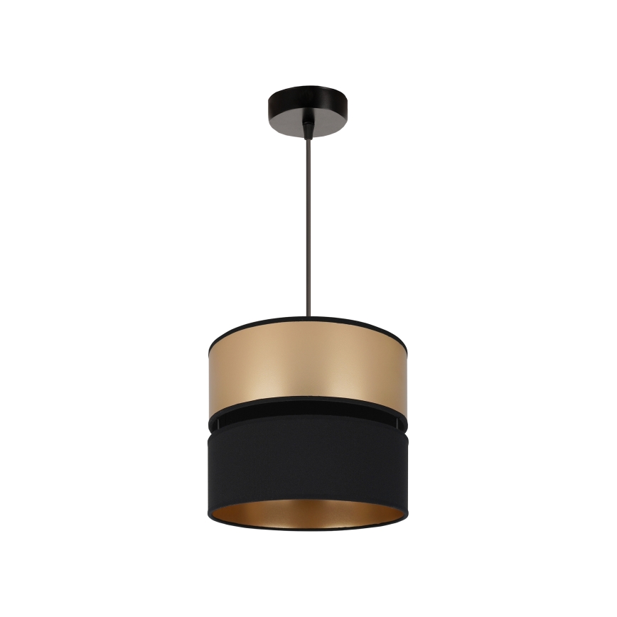Brilagi - Lámpara colgante ROYAL 1xE27/15W/230V diá. 25 cm negro/dorado