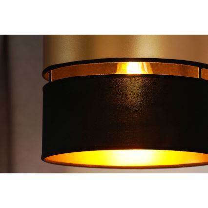 Brilagi - Lámpara colgante ROYAL 1xE27/15W/230V diá. 25 cm negro/dorado