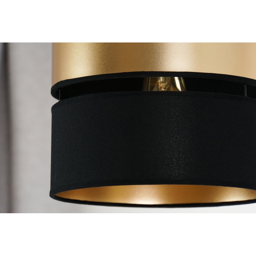 Brilagi - Lámpara colgante ROYAL 1xE27/15W/230V diá. 25 cm negro/dorado
