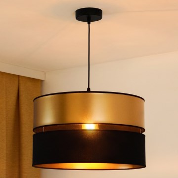 Brilagi - Lámpara colgante ROYAL 1xE27/15W/230V diá. 40 cm negro/dorado