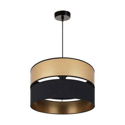 Brilagi - Lámpara colgante ROYAL 1xE27/15W/230V diá. 40 cm negro/dorado