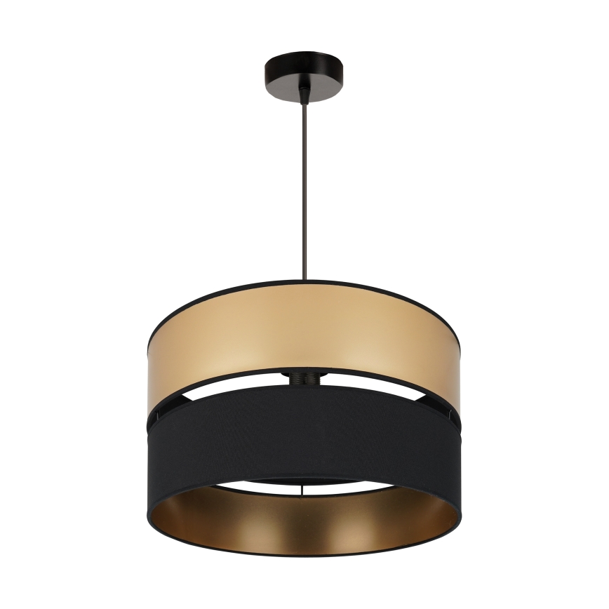 Brilagi - Lámpara colgante ROYAL 1xE27/15W/230V diá. 40 cm negro/dorado