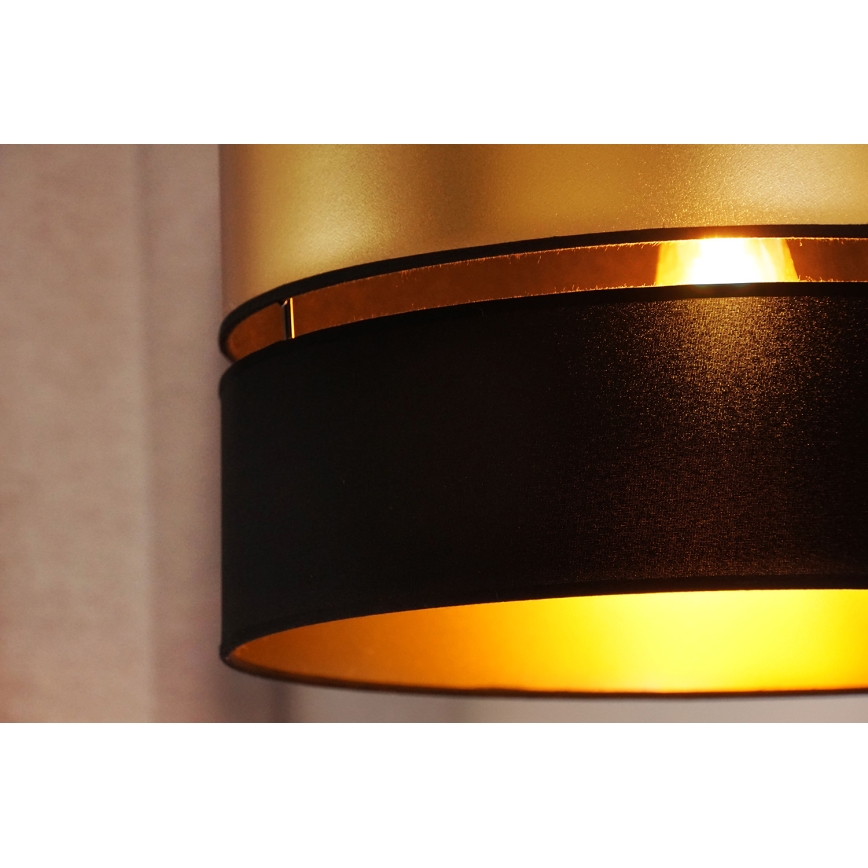 Brilagi - Lámpara colgante ROYAL 1xE27/15W/230V diá. 40 cm negro/dorado