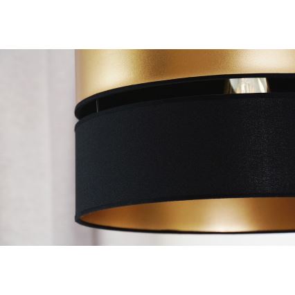 Brilagi - Lámpara colgante ROYAL 1xE27/15W/230V diá. 40 cm negro/dorado
