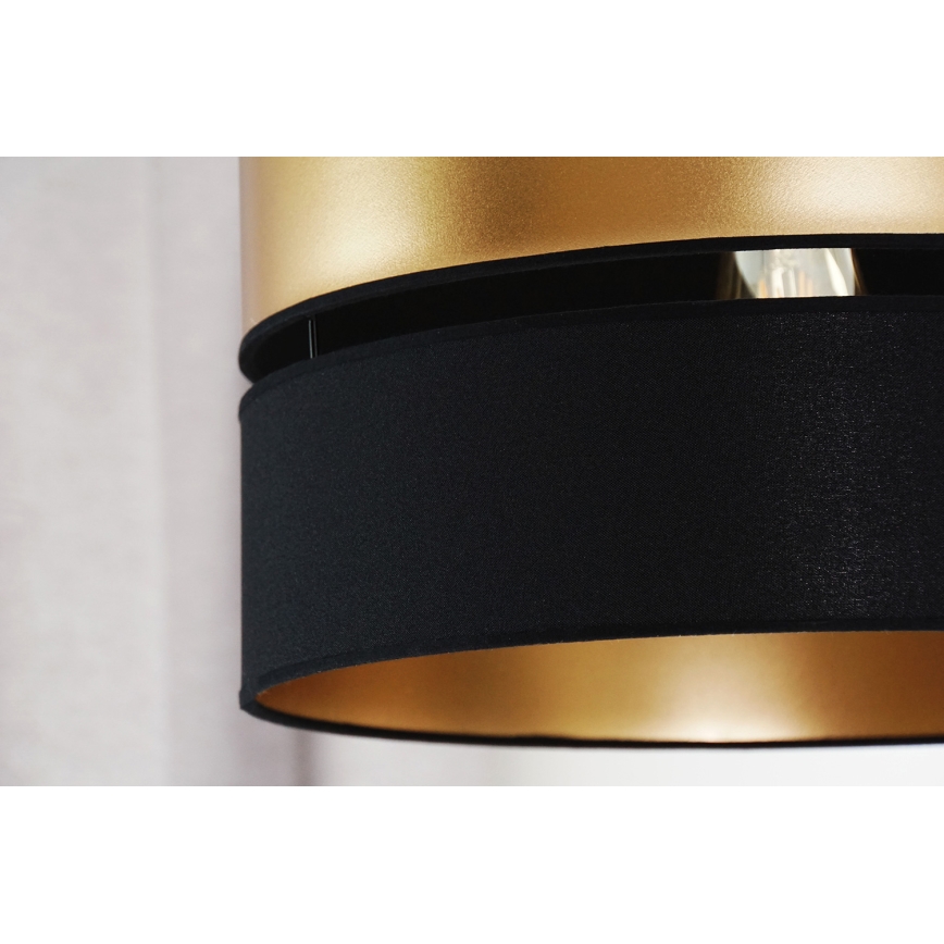 Brilagi - Lámpara colgante ROYAL 1xE27/15W/230V diá. 40 cm negro/dorado
