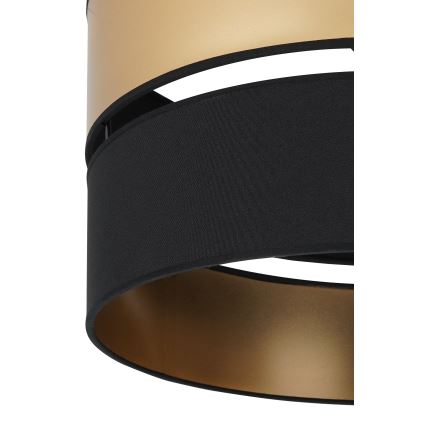 Brilagi - Lámpara colgante ROYAL 1xE27/15W/230V diá. 40 cm negro/dorado