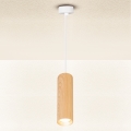Brilagi - Lámpara colgante SELE 1xGU10/30W/230V decoración blanco/roble