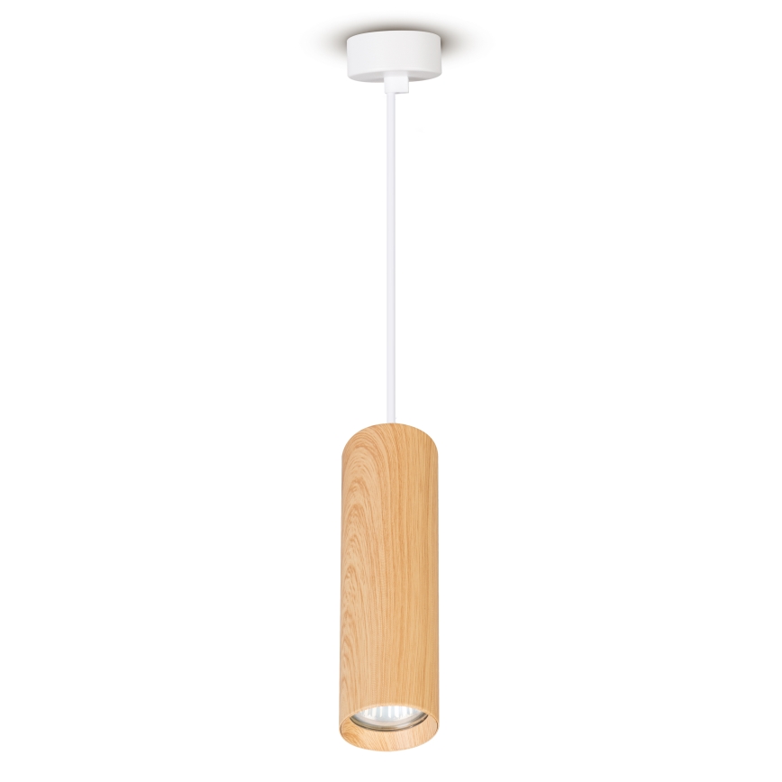 Brilagi - Lámpara colgante SELE 1xGU10/30W/230V decoración blanco/roble