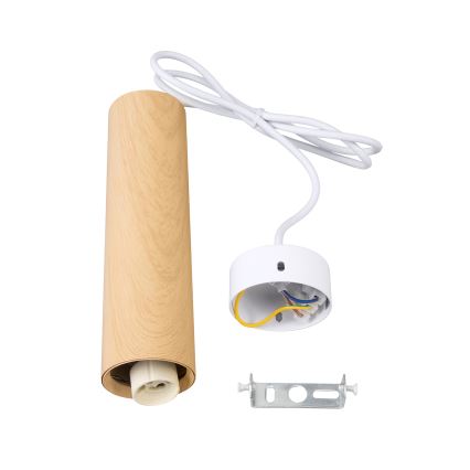Brilagi - Lámpara colgante SELE 1xGU10/30W/230V decoración blanco/roble