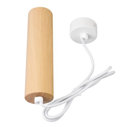 Brilagi - Lámpara colgante SELE 1xGU10/30W/230V decoración blanco/roble