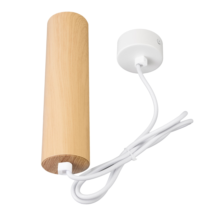 Brilagi - Lámpara colgante SELE 1xGU10/30W/230V decoración blanco/roble