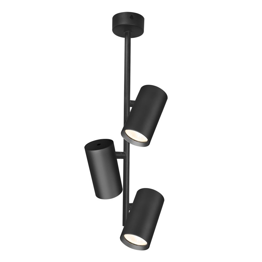 Brilagi - Lámpara colgante SELE VERTICAL 3xGU10/30W/230V negro