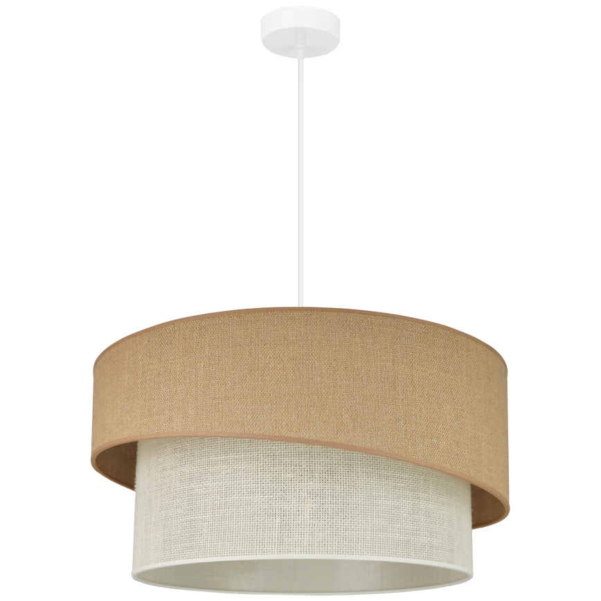 Brilagi - Lámpara colgante SHINE 1xE27/15W/230V diá. 50 cm beige/color crema