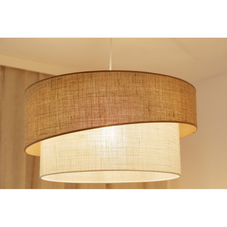 Brilagi - Lámpara colgante SHINE 1xE27/15W/230V diá. 50 cm beige/color crema