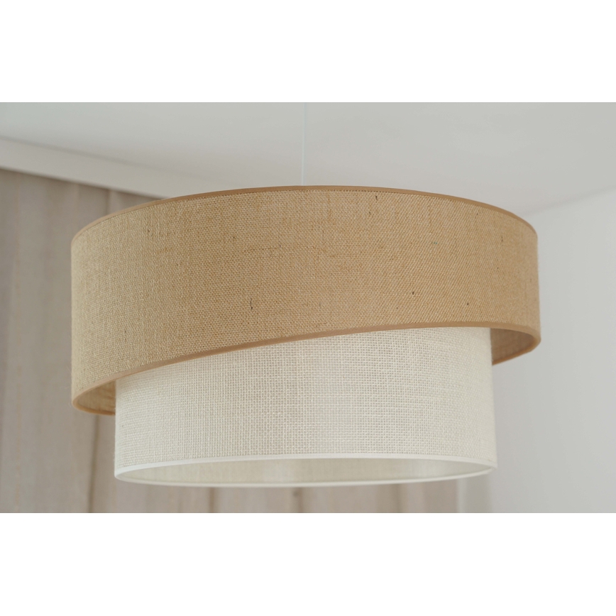Brilagi - Lámpara colgante SHINE 1xE27/15W/230V diá. 50 cm beige/color crema