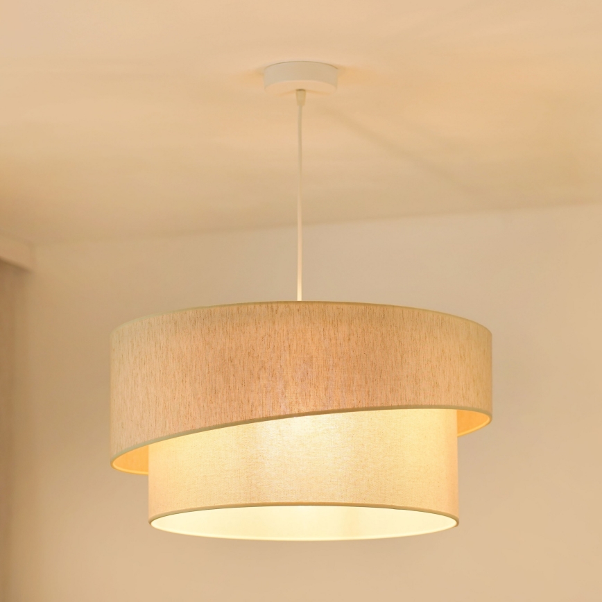 Brilagi - Lámpara colgante SHINE 1xE27/15W/230V diá. 50 cm color crema