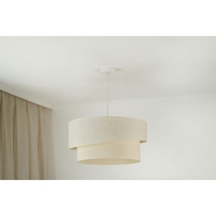 Brilagi - Lámpara colgante SHINE 1xE27/15W/230V diá. 50 cm color crema