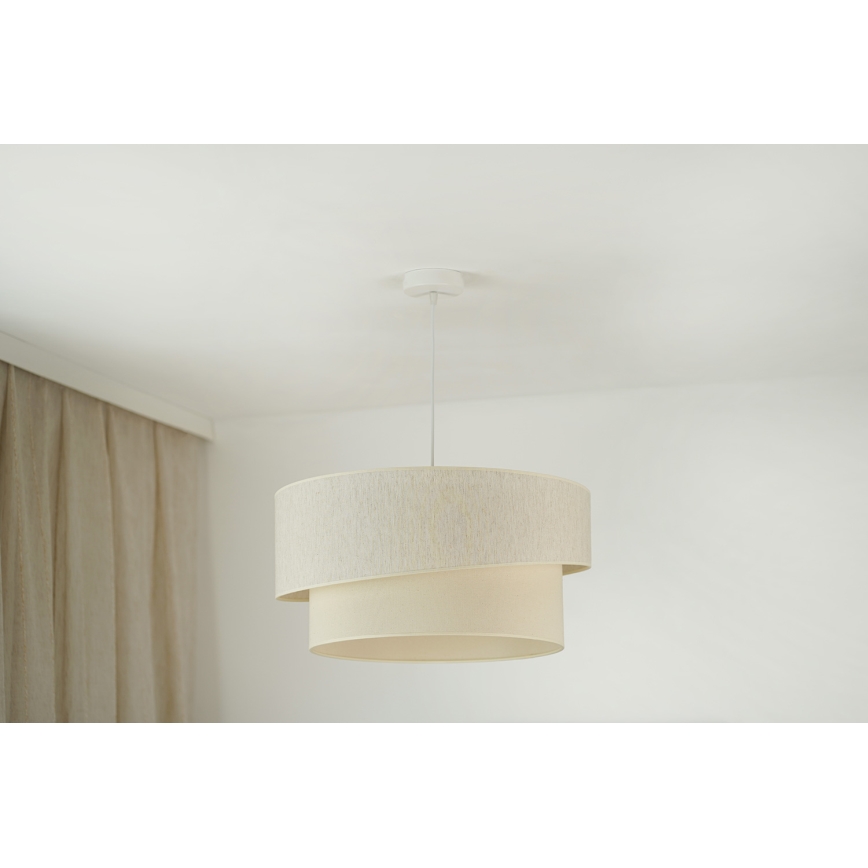 Brilagi - Lámpara colgante SHINE 1xE27/15W/230V diá. 50 cm color crema