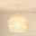 Brilagi - Lámpara colgante SPACE YUTE 1xE27/15W/230V diá. 50 cm color crema/blanco