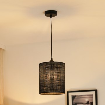 Brilagi - Lámpara colgante TUBES 1xE27/15W/230V diá. 20 cm negro