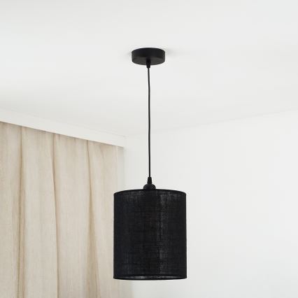 Brilagi - Lámpara colgante TUBES 1xE27/15W/230V diá. 20 cm negro