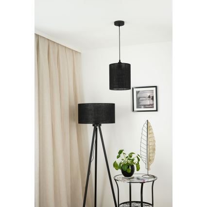 Brilagi - Lámpara colgante TUBES 1xE27/15W/230V diá. 20 cm negro