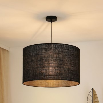 Brilagi - Lámpara colgante TUBES ROLLER 1xE27/15W/230V diá. 50 cm negro