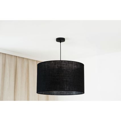 Brilagi - Lámpara colgante TUBES ROLLER 1xE27/15W/230V diá. 50 cm negro