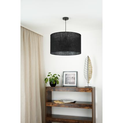 Brilagi - Lámpara colgante TUBES ROLLER 1xE27/15W/230V diá. 50 cm negro