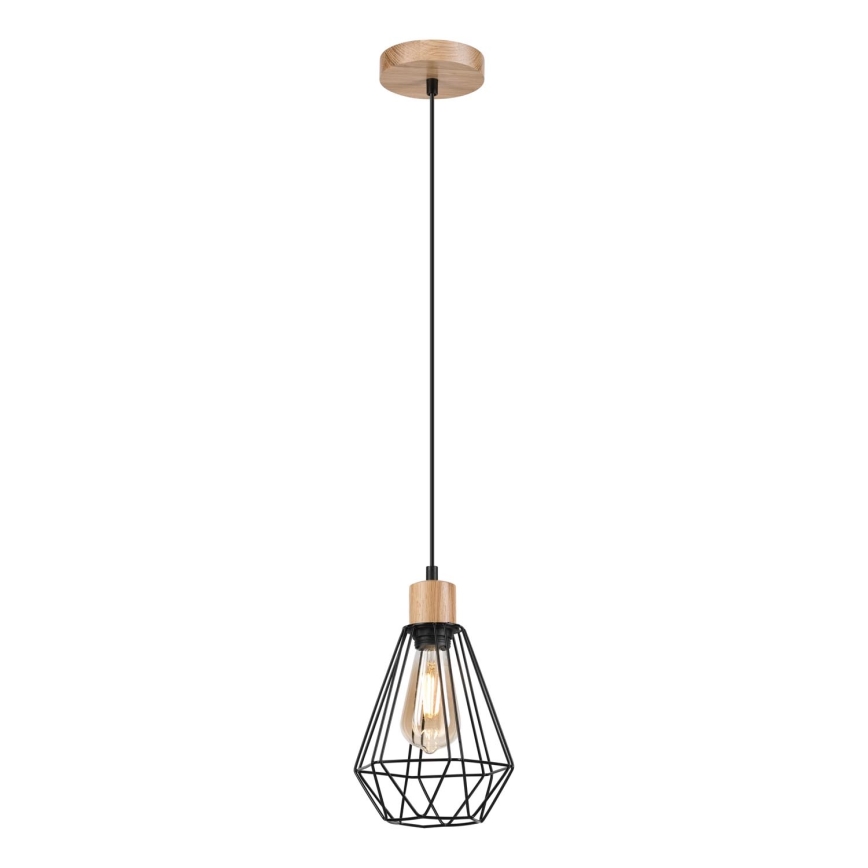 Brilagi - Lámpara colgante WOODY BASKET 1xE27/60W/230V roble