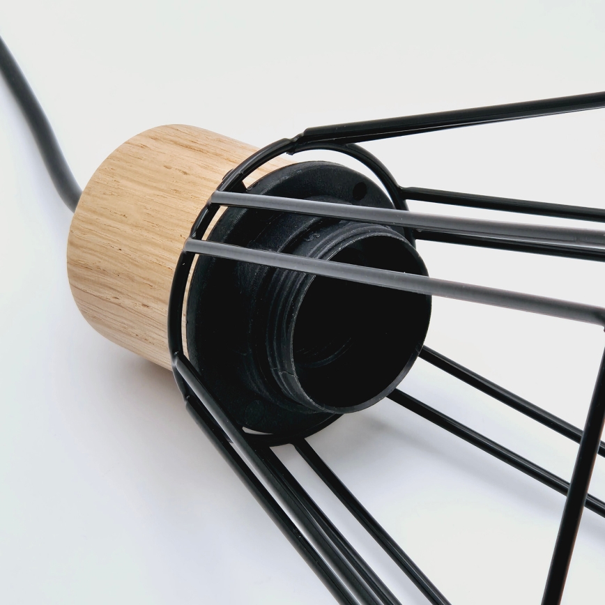 Brilagi - Lámpara colgante WOODY BASKET 1xE27/60W/230V roble