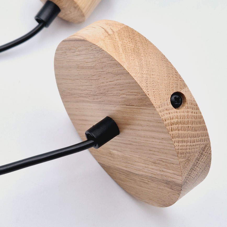 Brilagi - Lámpara colgante WOODY BASKET 1xE27/60W/230V roble