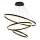 Brilagi - Lámpara de araña LED regulable CIRCLE LED/125W/230V 3000-6500K negro + control remoto