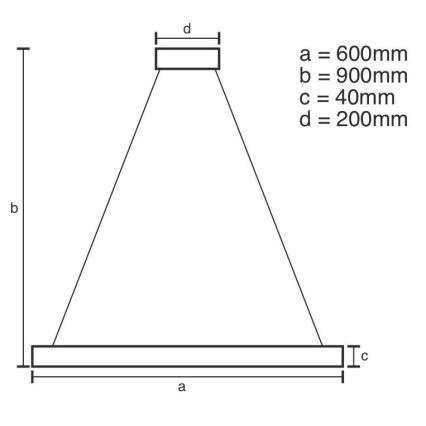 Brilagi - Lámpara de araña LED regulable CIRCLE LED/42W/230V 3000-6500K + control remoto