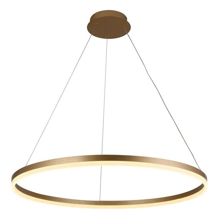 Brilagi - Lámpara de araña LED regulable CIRCLE LED/55W/230V 3000-6500K dorado + control remoto