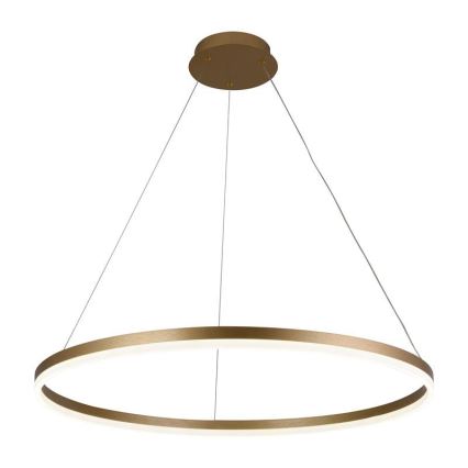Brilagi - Lámpara de araña LED regulable CIRCLE LED/55W/230V 3000-6500K dorado + control remoto