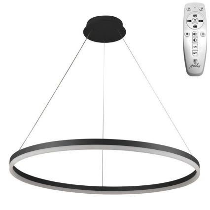 Brilagi - Lámpara de araña LED regulable CIRCLE LED/55W/230V 3000-6500K negro + control remoto