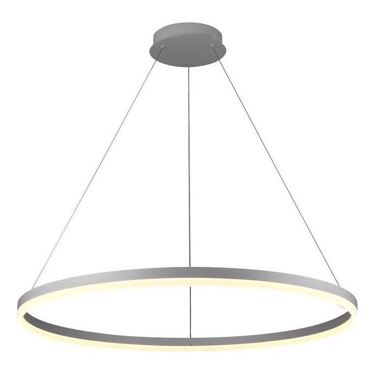 Brilagi - Lámpara de araña LED regulable CIRCLE LED/55W/230V 3000-6500K plata + control remoto