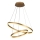 Brilagi - Lámpara de araña LED regulable CIRCLE LED/70W/230V 3000-6500K dorado + control remoto