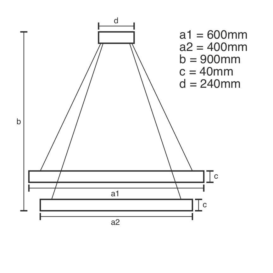 Brilagi - Lámpara de araña LED regulable CIRCLE LED/70W/230V 3000-6500K dorado + control remoto