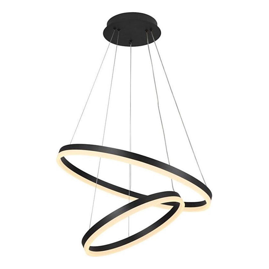 Brilagi - Lámpara de araña LED regulable CIRCLE LED/70W/230V 3000-6500K negro + control remoto