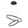 Brilagi - Lámpara de araña LED regulable CIRCLE LED/70W/230V 3000-6500K negro + control remoto