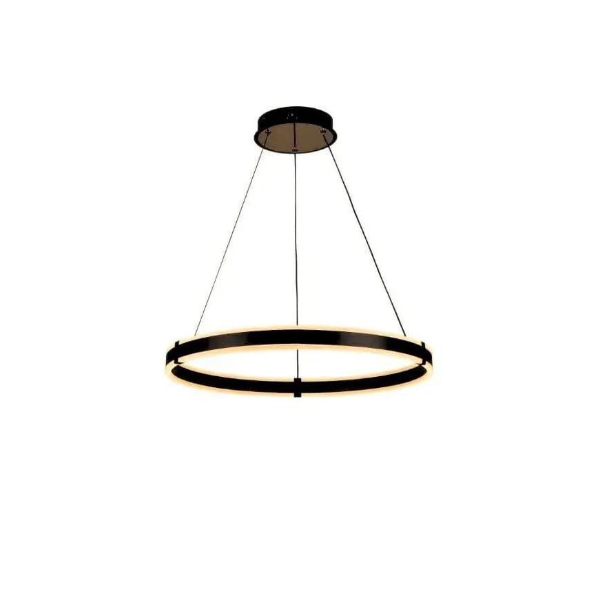 Brilagi - Lámpara de araña LED regulable CIRCLE LED/85W/230V 3000-6500K negro + control remoto