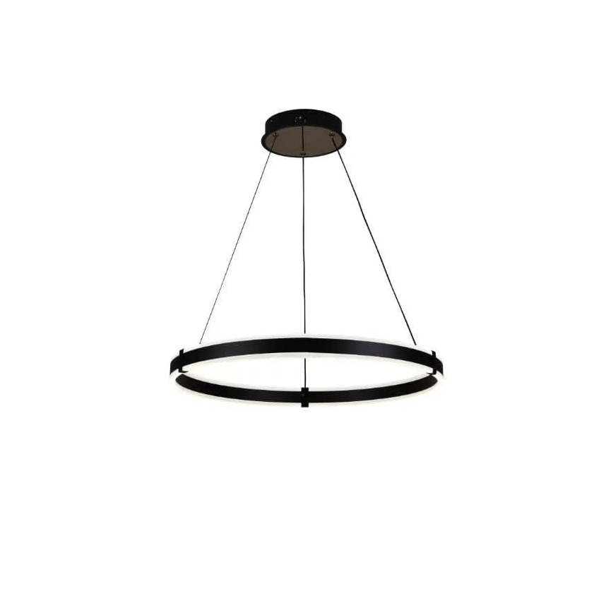 Brilagi - Lámpara de araña LED regulable CIRCLE LED/85W/230V 3000-6500K negro + control remoto