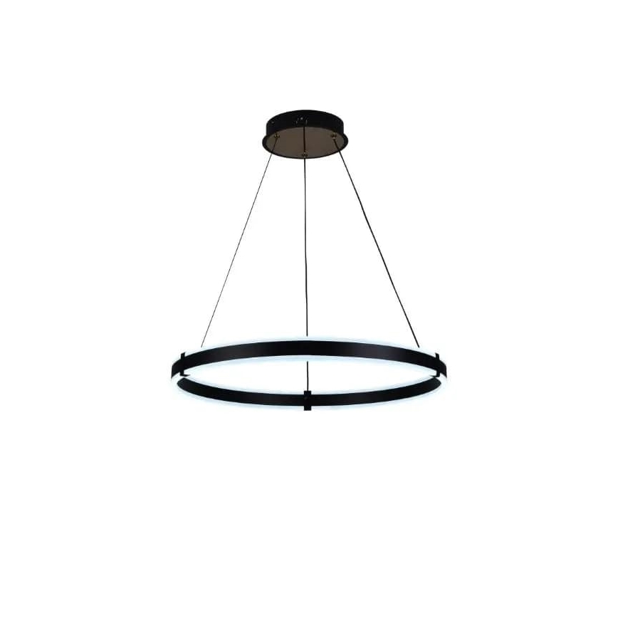 Brilagi - Lámpara de araña LED regulable CIRCLE LED/85W/230V 3000-6500K negro + control remoto