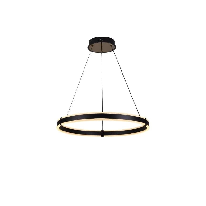 Brilagi - Lámpara de araña LED regulable CIRCLE LED/85W/230V 3000-6500K negro + control remoto