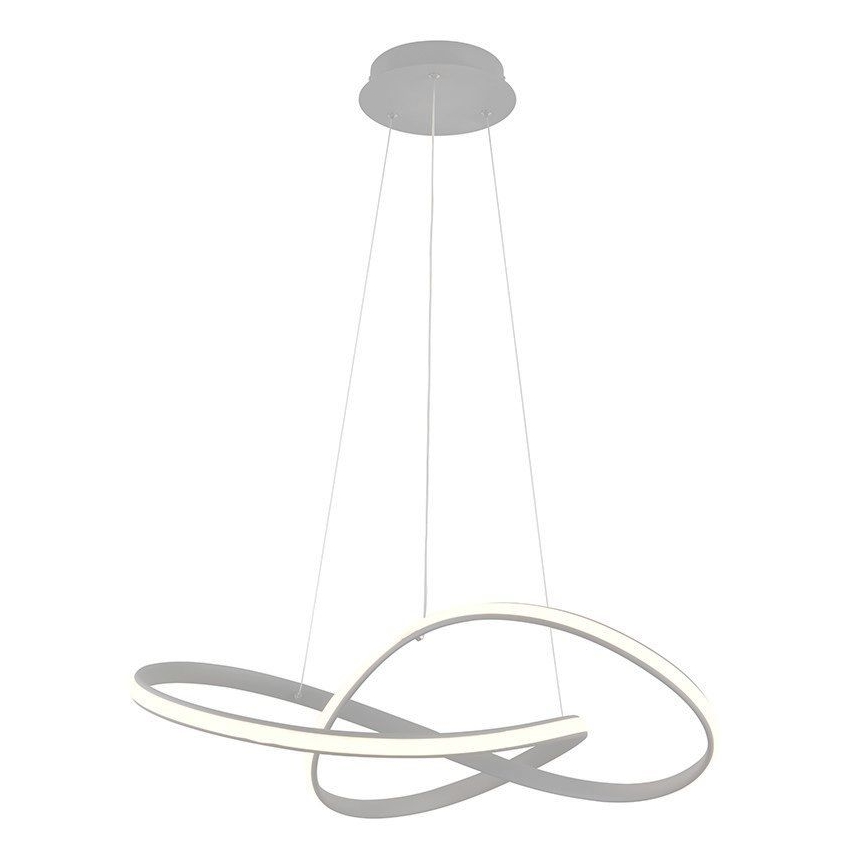Brilagi - Lámpara de araña LED regulable COSMOWAVE LED/70W/230V 3000-6500K plata + control remoto