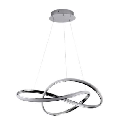 Brilagi - Lámpara de araña LED regulable COSMOWAVE LED/70W/230V cromo + control remoto