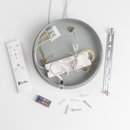 Brilagi - Lámpara de araña LED regulable en cadena LED/40W/230V 3000-6500K gris + mando a distancia